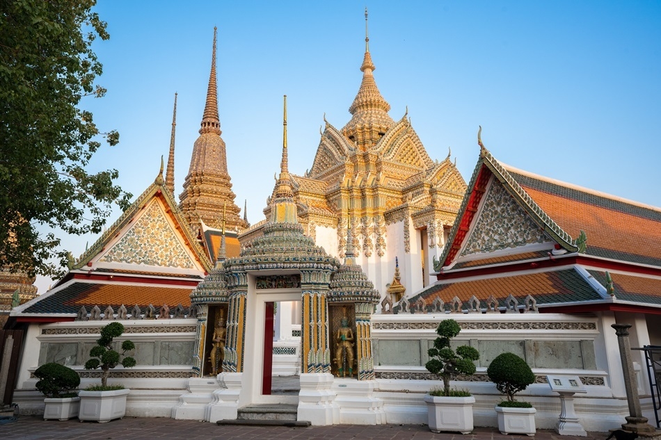 Wat Pho temple complex in Bangkok